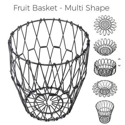 Удивительная Фруктовница металлическая складная ваза для фруктов, хром
