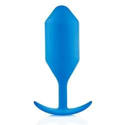 Синяя пробка для ношения B-vibe Snug Plug 5 - 14 см.