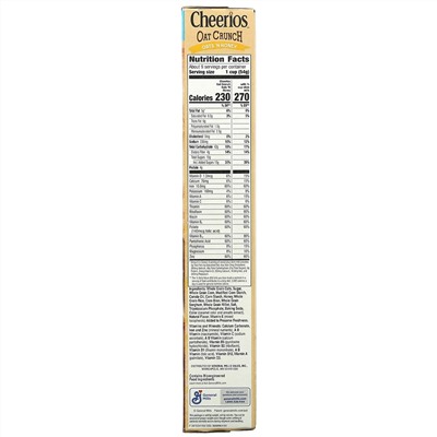 General Mills, Cheerios Oat Crunch, Oats 'N Honey, 18.2 oz (515 g)