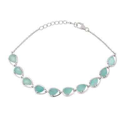 Браслет, изумруд берилл, Груша