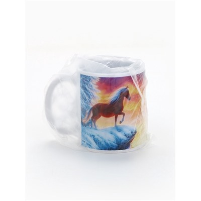 Кружка новогодняя керамическая «Мечты сбываются», лошадь, 320 мл