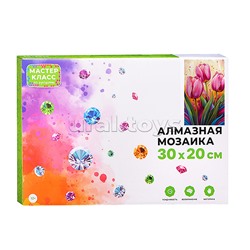 Мозаика алмазная "Тюльпаны" 20*30см.