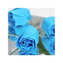 Мыльные розочки, синие, набор 6 шт.