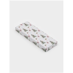 Подставка под ложку Доляна «Новогодние зверята», 26.5×10×2 см, стекло, белая