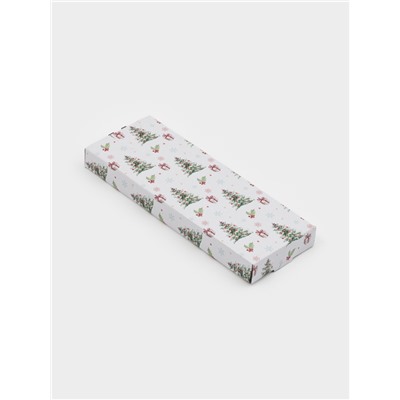 Подставка под ложку Доляна «Новогодние зверята», 26.5×10×2 см, стекло, белая