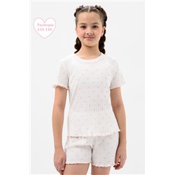Пижама МЕРЕЖКА короткий рукав с шортами для девочки подростка