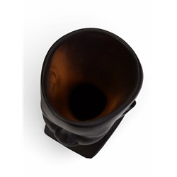 Декоративное кашпо для цветов «Негритянка», 1.3 л, 14×20×12 см, керамика, чёрное