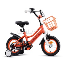 Велосипед 12" Rocket Basic, цвет коралловый