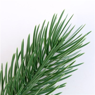 Ветка еловая зелёная, 22×4 см, набор 20 шт.