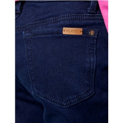 Эластичные джинсы mom-fit на флисе