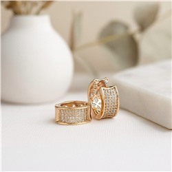 Серьги колечки с камнями "Дубайское золото", арт.313.238