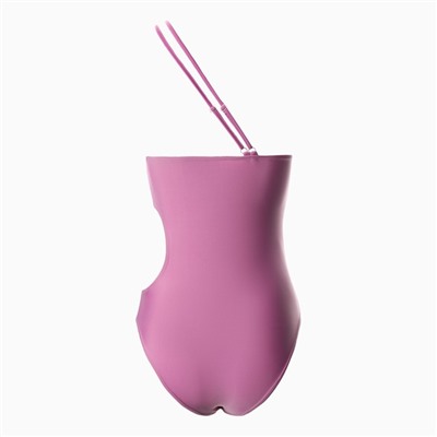 Купальник женский слитный на одно плечо, размер 48, сиреневый