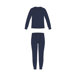 Термокомплект трикот. для мальчиков: фуфайка (футболка) с длин. рук, брюки