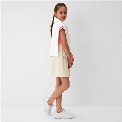 Юбка для девочки MINAKU, цвет бежевый, рост 146 см