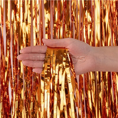 Занавес Дождик Бронза, Металлик, 100*200 см, 1 шт.