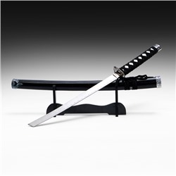 Макет оружия «Сувенирная катана на подставке. Нао», 77 см, чёрный глянец