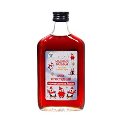 Новогодний безалкогольный алтайский медовый бальзам на травах Vitamuno «Анти-простудный», 250 мл
