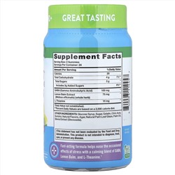 Nature's Truth, поддержка при стрессе, с ГАМК, L-теанин, лимон и клубника, 48 жевательных таблеток