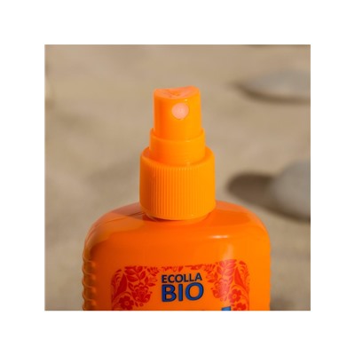 Спрей для безопасного загара SPF 60+ для всей семьи Ecolla-BIO "Sun Active", 120 мл