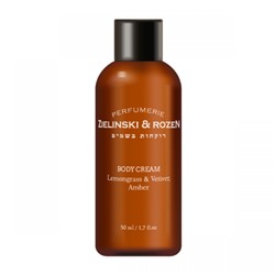 Крем для тела Zielinski&Rozen Lemongrass & Vetiver, Amber 50 мл