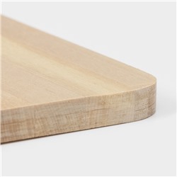 Доска разделочная Доляна, 40×20×1.2 см, с ручкой, дерево берёза