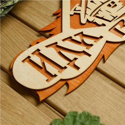 Табличка для бани и сауны «Иди в баню», 37.5×15 см, «Добропаровъ»