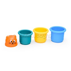 Пирамидка "Фруктовый котик" в сетке