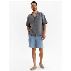 Рубашка мужская с коротким рукавом MIST, размер 54, серая