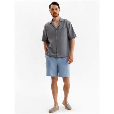 Рубашка мужская с коротким рукавом MIST, размер 54, серая