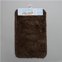 Коврик для ванной Доляна «Мягкий» 40×60 см, длина ворса 1.5 см, цвет МИКС