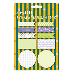 Набор клейкой бумаги для заметок "Pattern" 12x45 мм, 25x45 мм и 45x45 мм, 10x20 листов