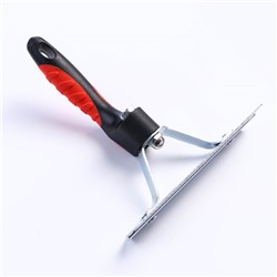 Расчёска перпендикулярная, 16×18.5 см, чёрно-красная