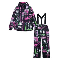 Комплект текстильный с полиуретановым покрытием для девочек: куртка, брюки