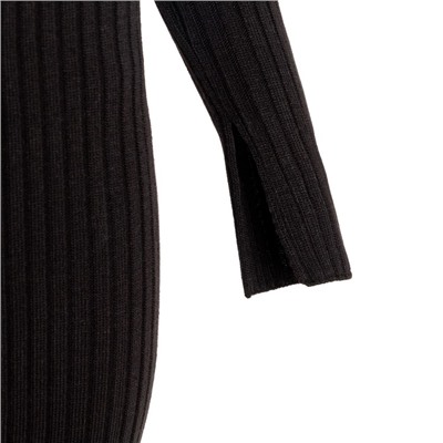 Платье миди женское MIST Knitwear, размер 42, чёрное