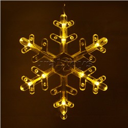 Электрогирлянда интерьерная "Звёздочки и снежинки" тёплый свет