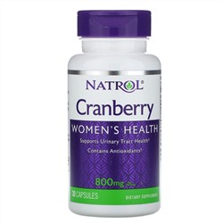 Natrol, Клюква, 400 мг, 30 капсул