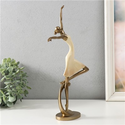 Фигурка полистоун «Полёт», песочная с бронзой, 17.5×6×33 см