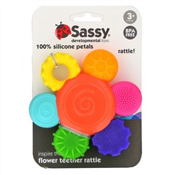 Sassy, Inspire The Senses, Flower Teether Rattle, 3+ Months, 1 Count