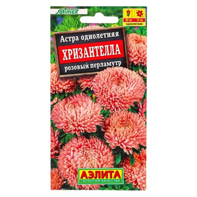 Семена цветов Астра Хризантелла розовый перламутр  С. Satimex, Ц/П,15 шт.