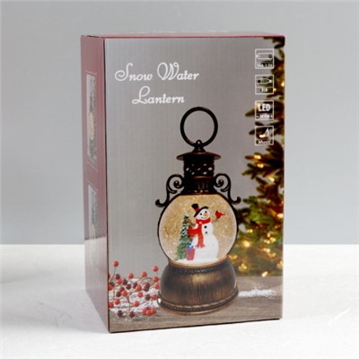 Светильник настольный новогодний 11х11х24 см / NG206-56 /уп 12/ музыкальный