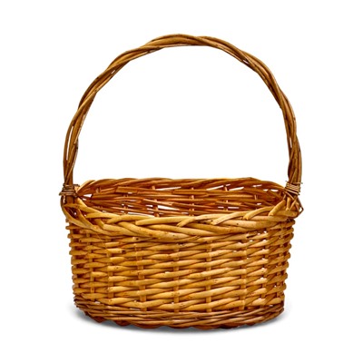 Корзина плетёная для хранения Habia, ива, коричневая, набор 3 шт.