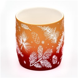 Кружка новогодняя керамическая «Зимний лес», 320 мл
