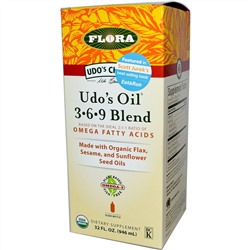 Flora, Udo's Choice, Udo's Oil, смесь 3, 6, 9, 946 мл (32 жидк. унции)