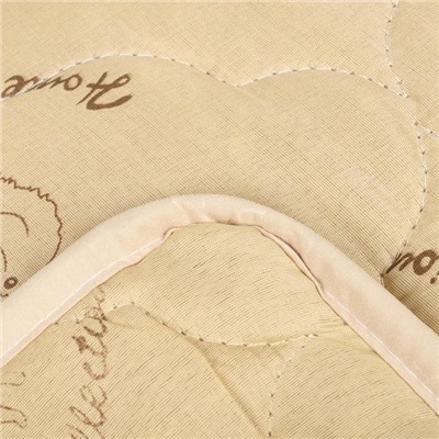 Одеяло «Адамас» облегченное, верблюжья шерсть 140×205 см, чехол п/э, 200 г/м²