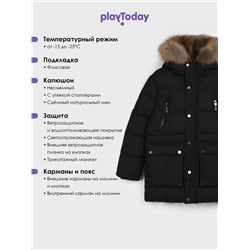 Пальто текстильное с полиуретановым покрытием для мальчиков