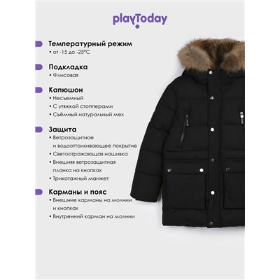 Пальто текстильное с полиуретановым покрытием для мальчиков