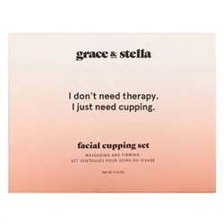 Grace & Stella, набор массажных банок для лица, 160 г (0,36 фунта)