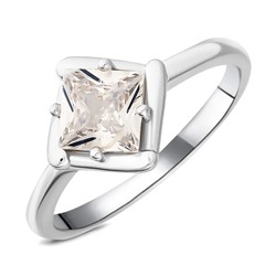 Кольцо, куб.циркон., BY-6047