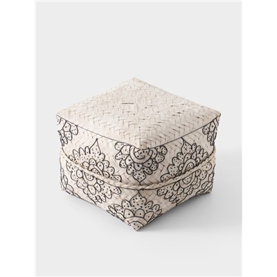 Корзинка плетёная «Бонтанг», 19×19×14 см, бамбук, светлая