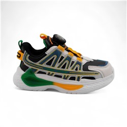 Кроссовки В7221-6 черно зеленые